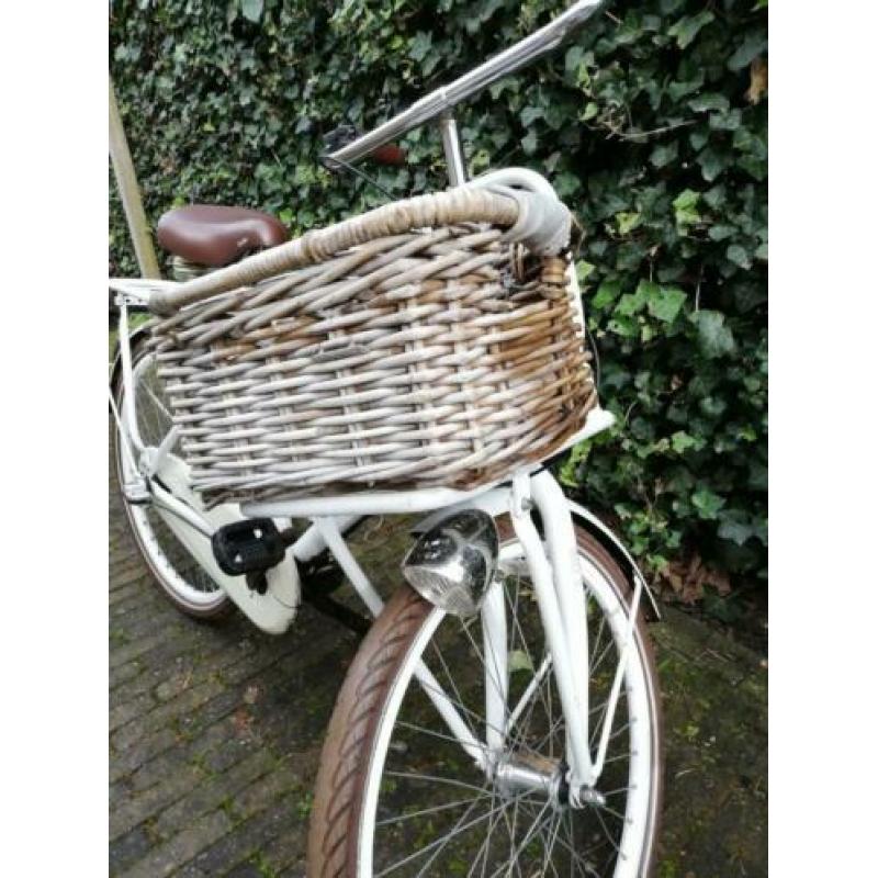 Superleuke meisjesfiets, wit, Cortina, 24 inch