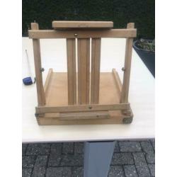 Tafel schilderezel met koffer