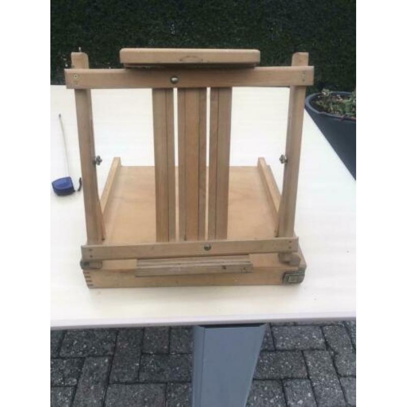 Tafel schilderezel met koffer