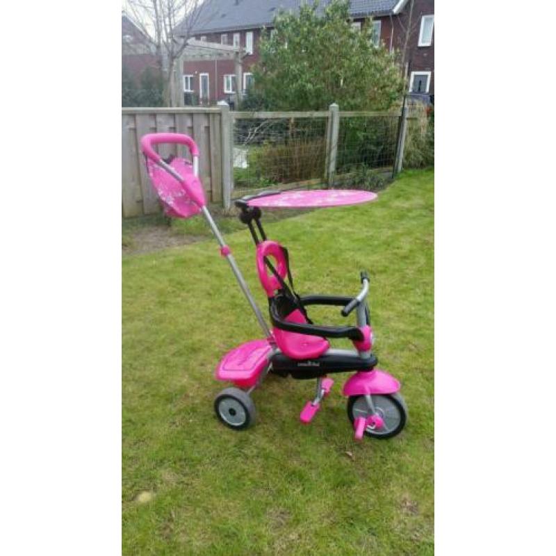 Smartrike 4 in 1 driewieler 665A roze zwart z.g.a.n.