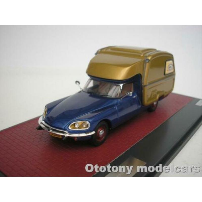 Citroen ID Camper 1973 Blauw / Goud 1/43 Matrix