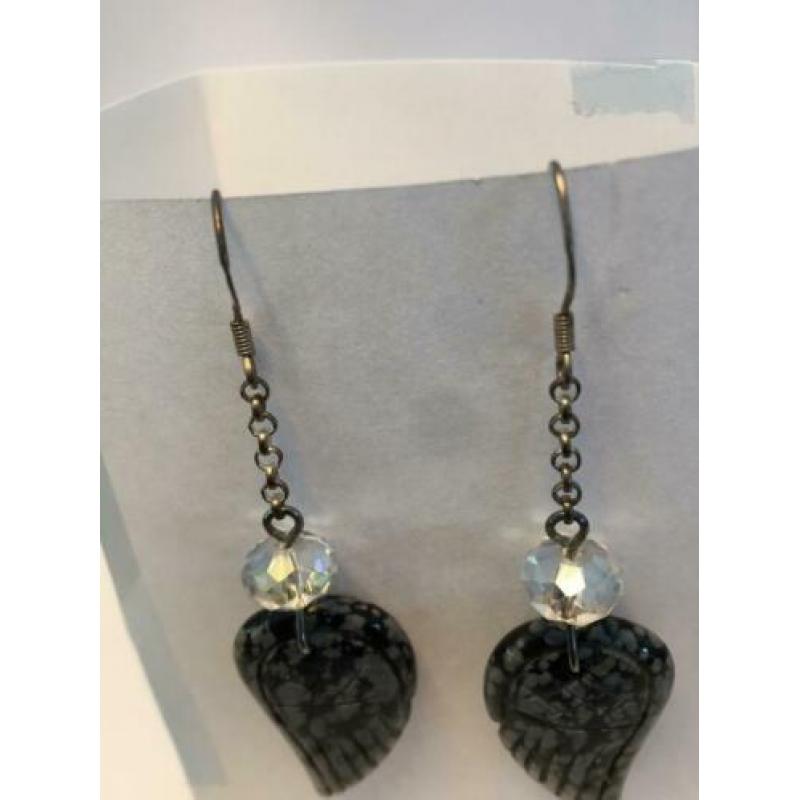 Oorbellen obsidiaan