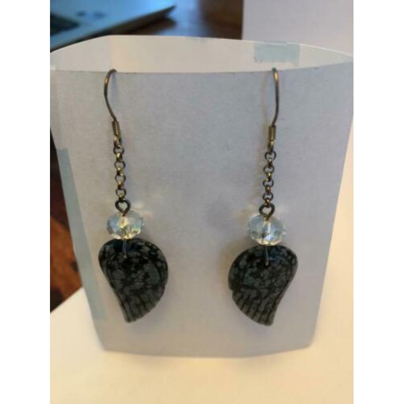 Oorbellen obsidiaan