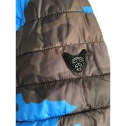 Legerprint Airforce tussen jas blauw