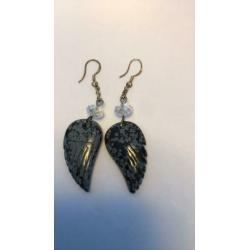 Oorbellen obsidiaan