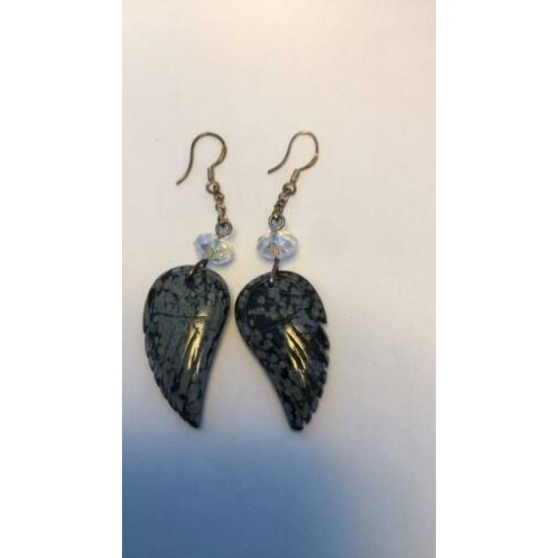 Oorbellen obsidiaan