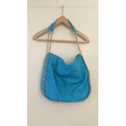 Zgan turquiose tas