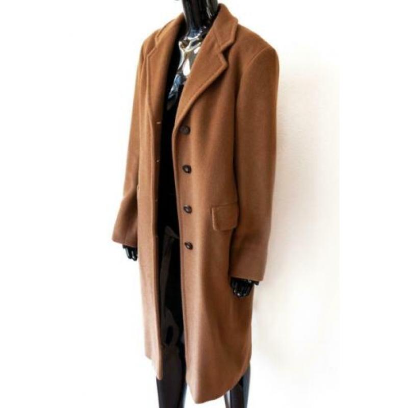ZGAN Mooie oversize karamel jas Marella maat 40 wol kasjmier