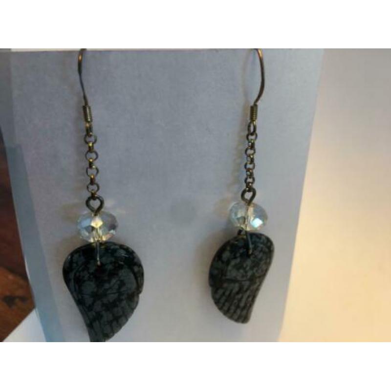 Oorbellen obsidiaan