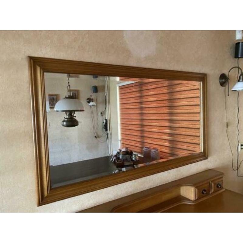 Dressoir incl spiegel blank eiken patine