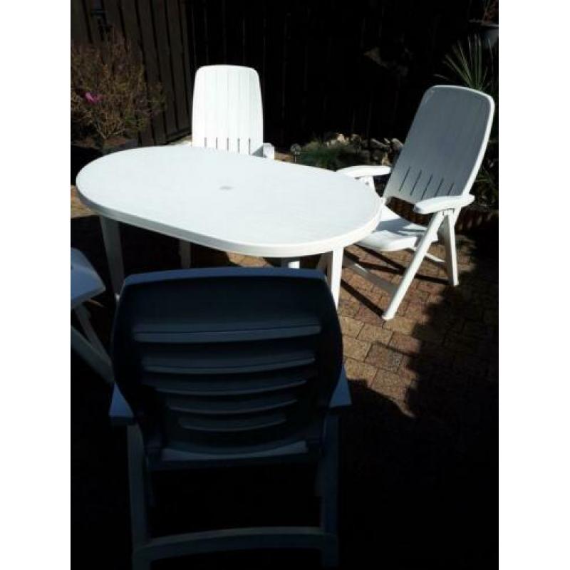 Tuintafel Flair wit 90x140cm ovaal te koop in perfecte staat