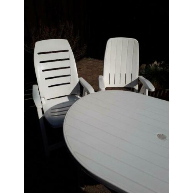 Tuintafel Flair wit 90x140cm ovaal te koop in perfecte staat