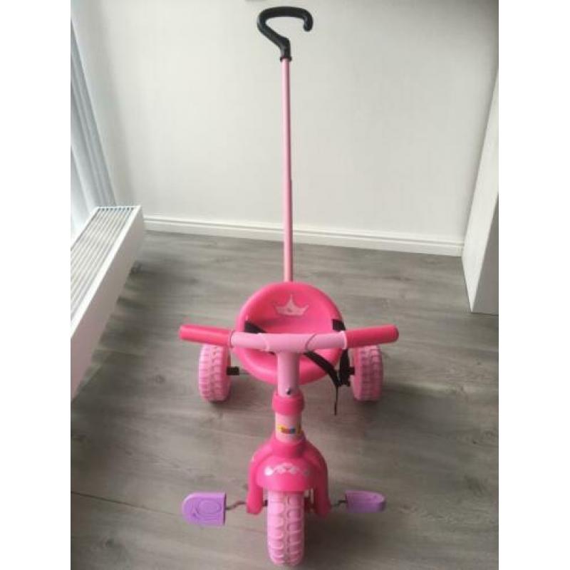 Leuke Smoby kinderfietsje roze ?????? driewieler