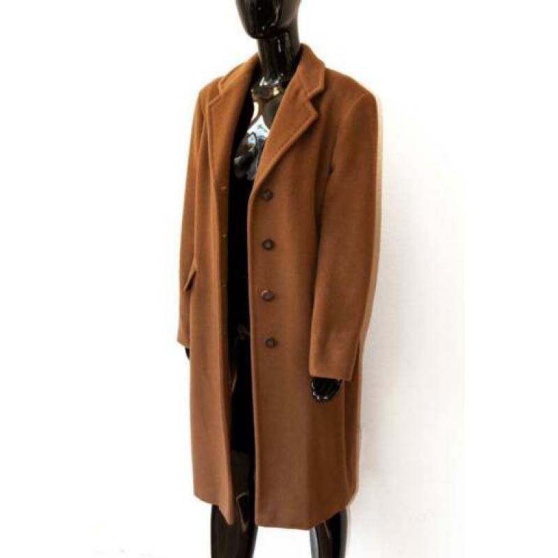 ZGAN Mooie oversize karamel jas Marella maat 40 wol kasjmier