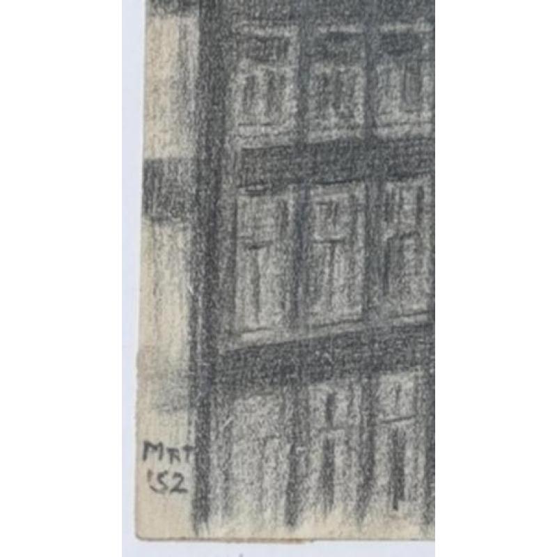 Orig, tekening 1952 Posthoornkerk Amsterdam Dick Heijnen
