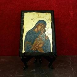 Op Byzantijnse wijze handgemaakte Grieks Orthodoxe iconen