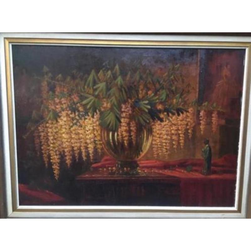 Guillaume Eberhard (1879-1949) Museaal Stilleven goudenregen