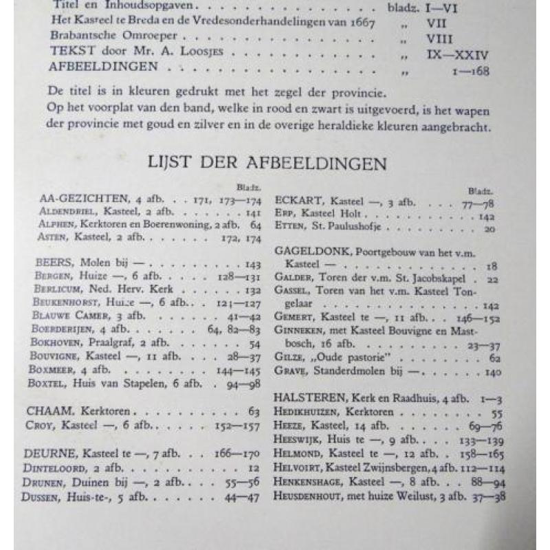 Brabant in beeld Mr. A. Loosjes gaaf exemplaar 1935