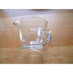 oude/antieke puntgave glas maatkan kan -1/2 liter-500 gram