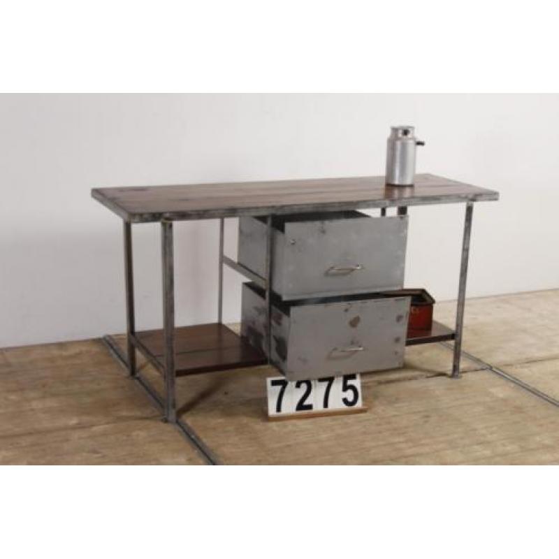 Industrieel vintage werkbank/dressoir/toonbank nr.7275