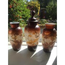 Oude Chinese vazen. Set van 3