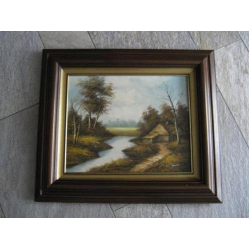 schilderij bospad 50 x 61 cm