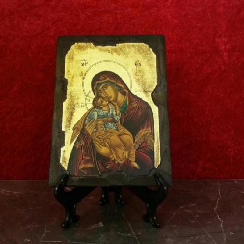 Op Byzantijnse wijze handgemaakte Grieks Orthodoxe iconen