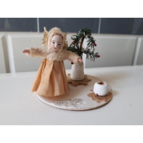 Oude kerst; antiek kerst engeltje bijzonder!!