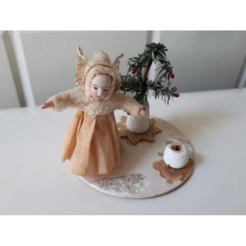 Oude kerst; antiek kerst engeltje bijzonder!!