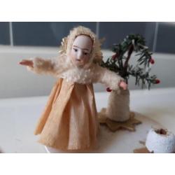 Oude kerst; antiek kerst engeltje bijzonder!!