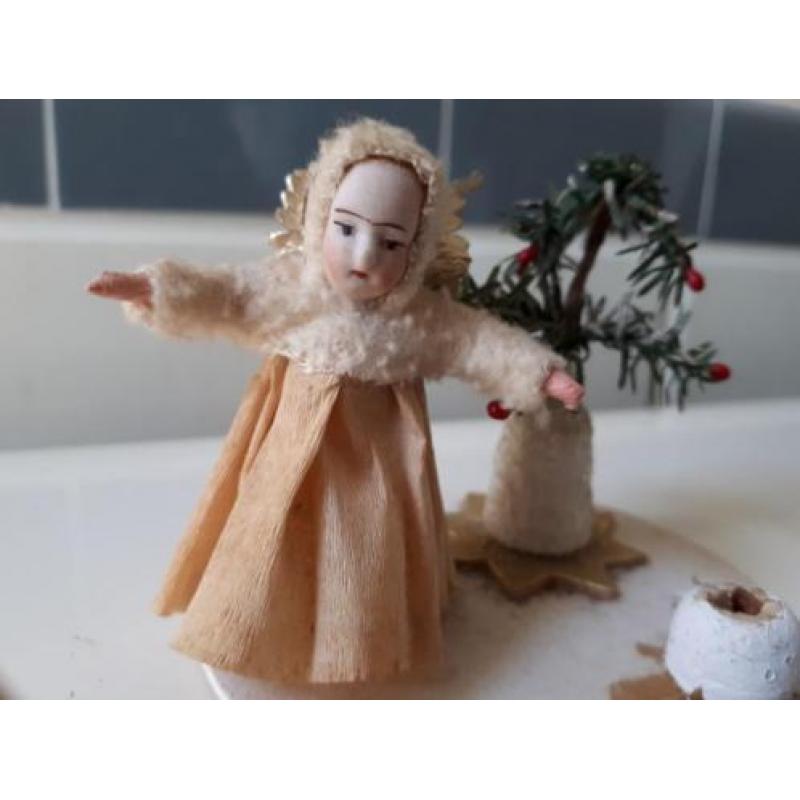 Oude kerst; antiek kerst engeltje bijzonder!!