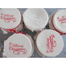 5 potjes kerstdecoratie nieuw