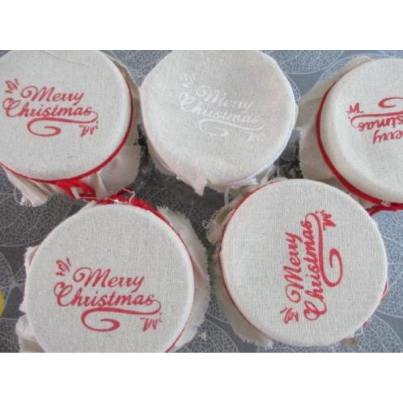5 potjes kerstdecoratie nieuw