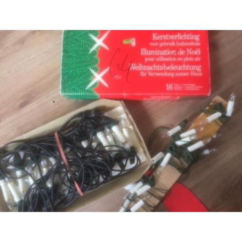 Kerstlampjes etc. Oud