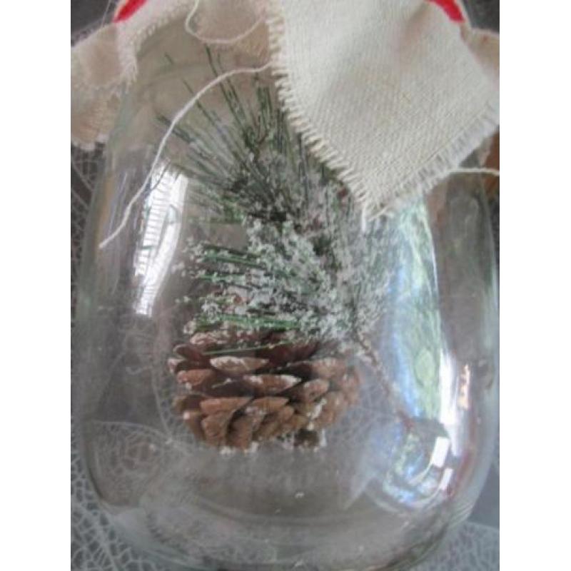 5 potjes kerstdecoratie nieuw
