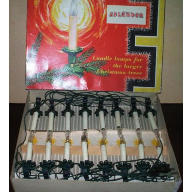 Splendor Vintage Kerstverlichting - 16 kaarslampjes in doos