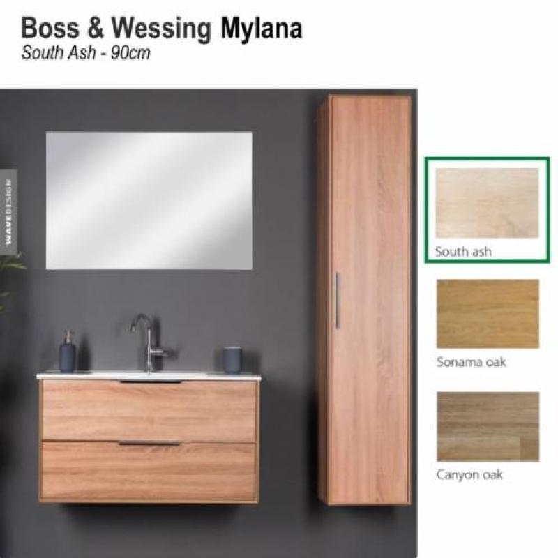 Badmeubel Mylana 90cm South Ash Softclose (Verschillende ...