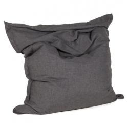 Reuzenpoef 'PILO' uit grijze chenille stof 135x175 cm