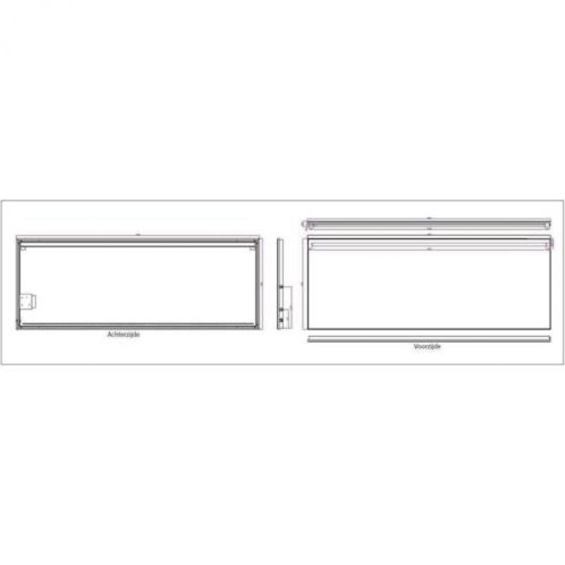 Ambi+ Condensvrije Spiegel 160X60 Cm Met Led Verlichting