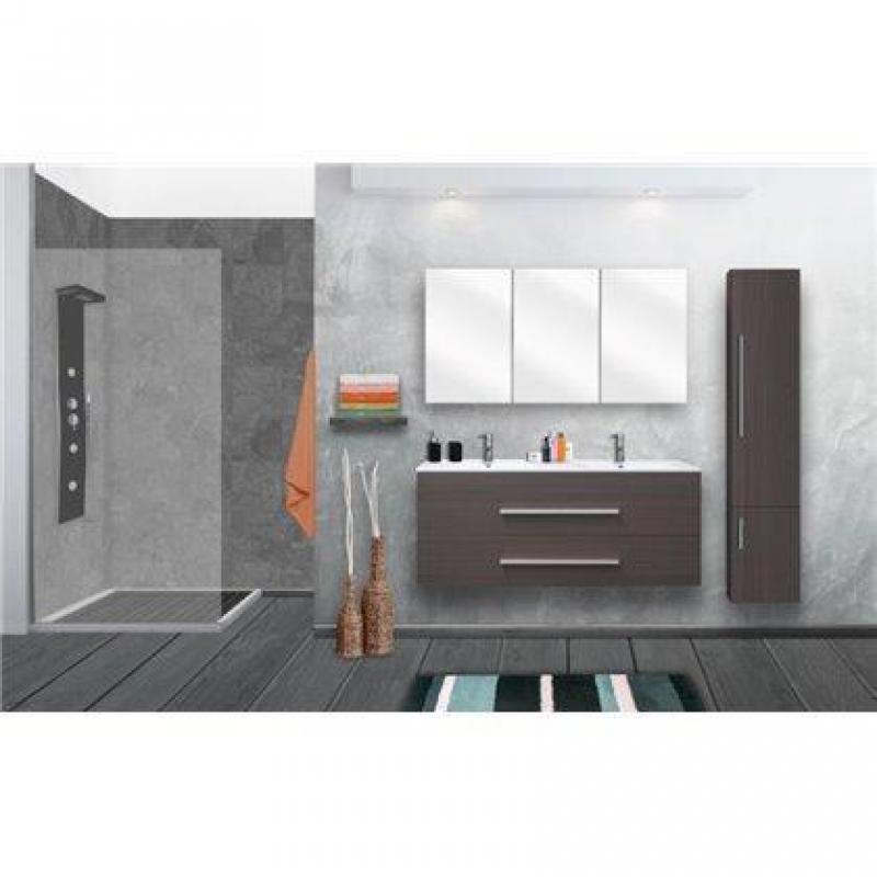 Differnz Badmeubel Style 120cm - Zwart Eiken
