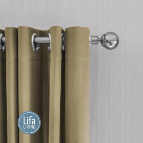 Lifa Living Gordijnen Beige Ringen - 300 x 250 cm