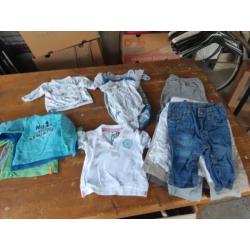 Partijtje baby kleding jongens maat 50 tot 68