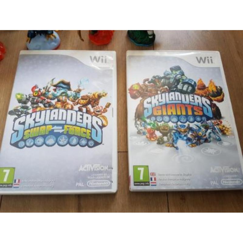 Skylander giants en swapforce met 2 spellen en portal