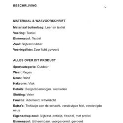 Hitec bergschoenen NIEUW maat 42