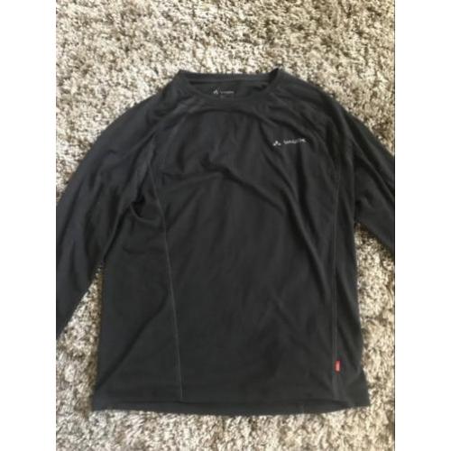 Mooi zwart Vaude shirt met lange mouwen mt L