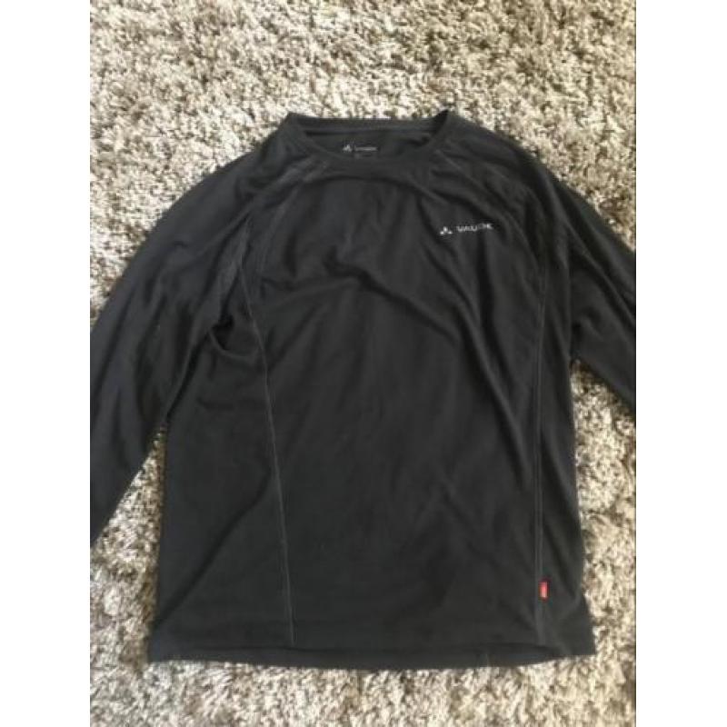 Mooi zwart Vaude shirt met lange mouwen mt L