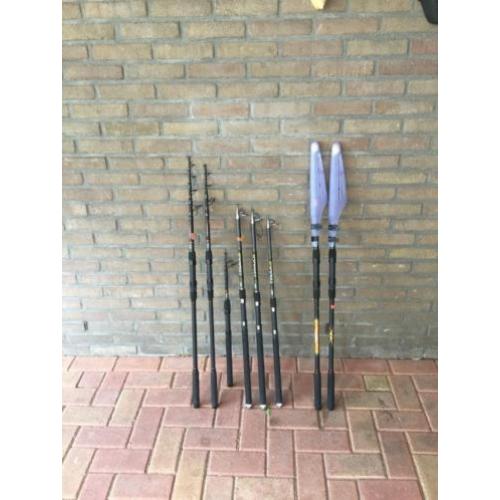 Partij van 8 stuks telescopische Mitchell trap (r)