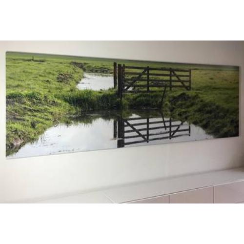 Foto verlijmd achter acrylaat 80x130 cm
