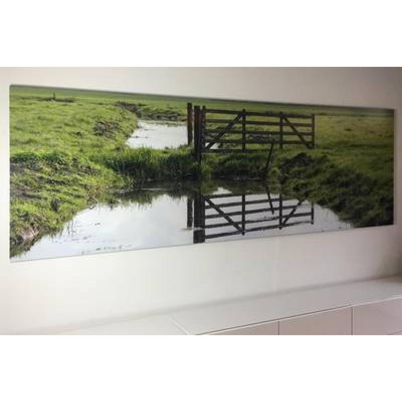 Foto verlijmd achter acrylaat 80x130 cm